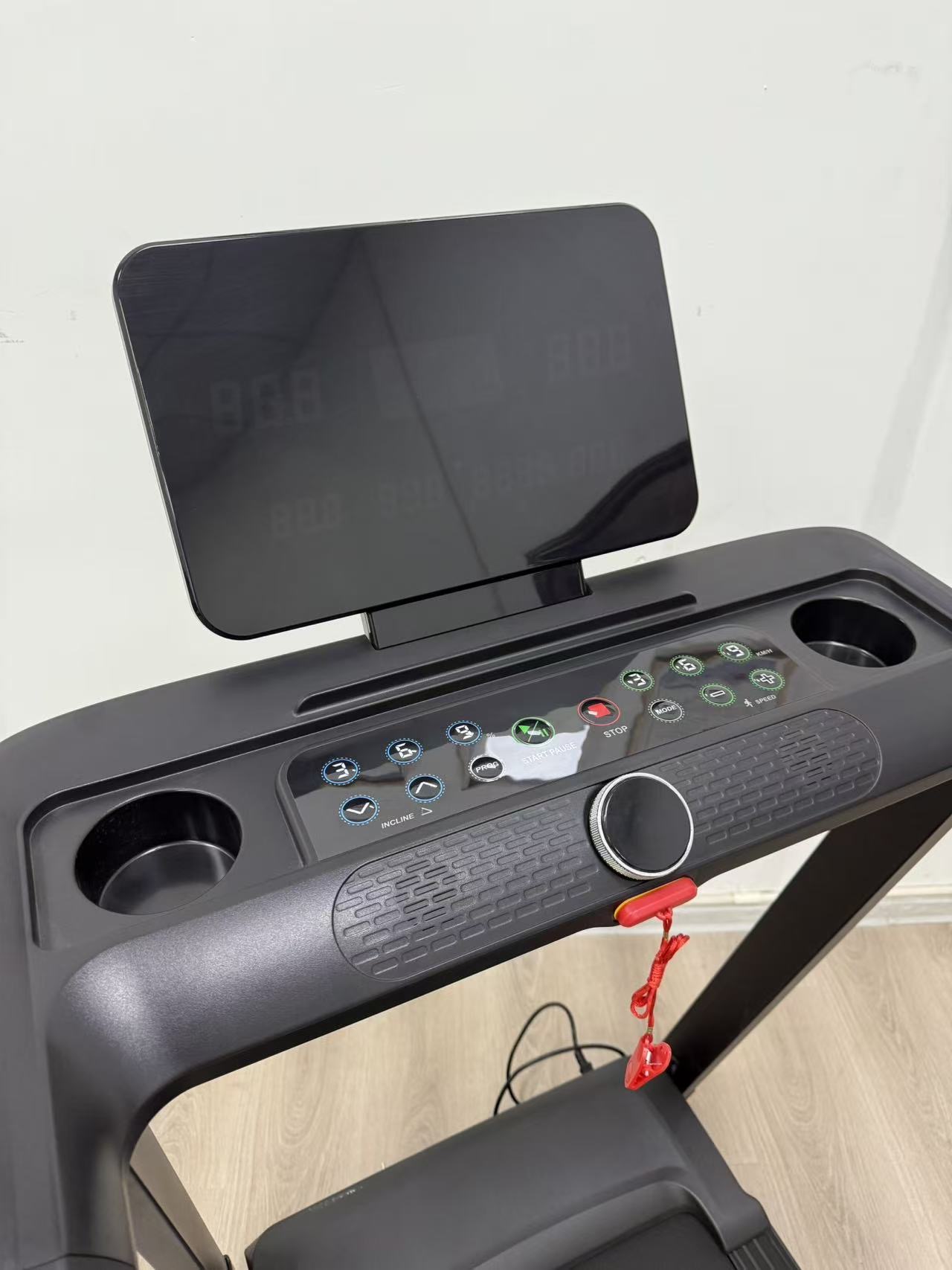 A8 treadmill display and controls